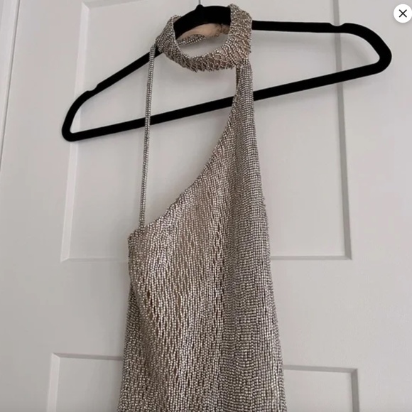 Retrofete X May Mashiah Gemma Handmade Crystal Chain Dress SAMPLE (XS/S) - Picture 3 of 10